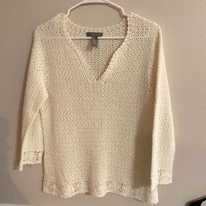 Kate Hill Sweater Beige/Oatmeal Size PM medium